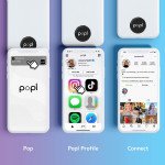 Wholesale New Way to Grow Business - Popl - Digital Business Card & Marketing NFC Tag that Instantly Shares Social Media, Contact, Payment & More for iPhone and Android (Prism)